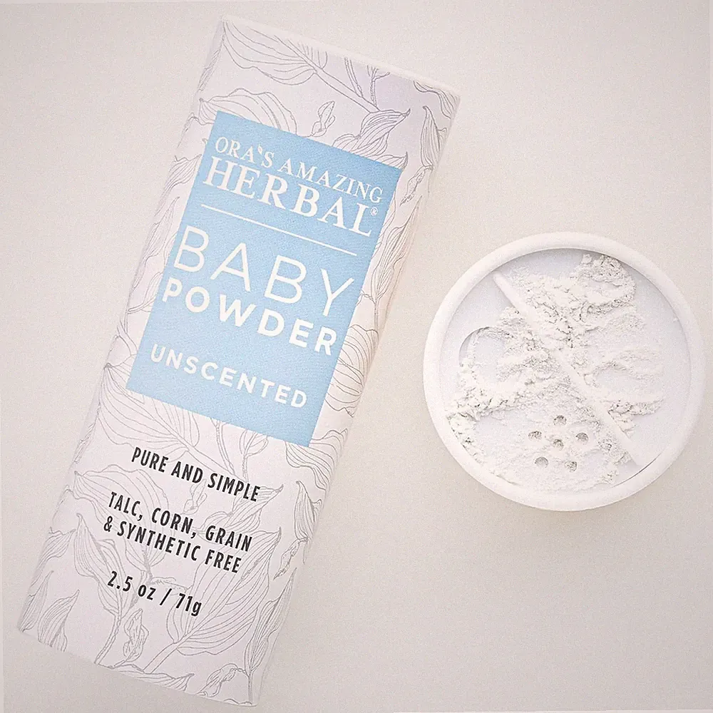 Baby Powder Talc-Free, Cornstarch Free Baby Powder, Unscented Fragrance Free Pow