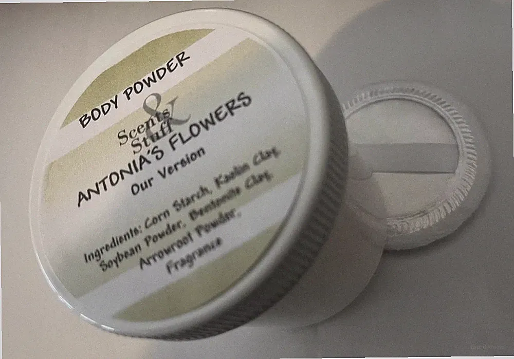 Body Powder Dust 4 oz Natural Talc Free Designer Type Scents A to G Scent List