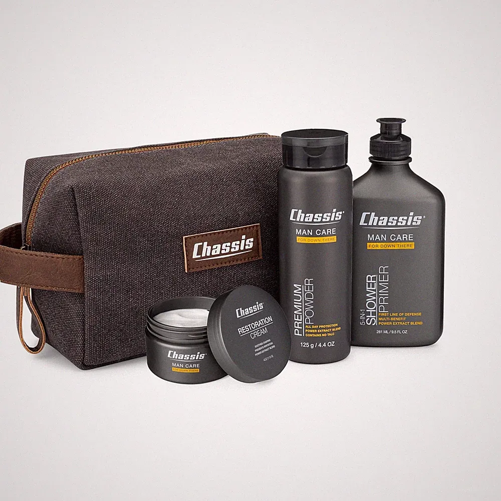 Gift Set with Flushable Foam, Premium Body Powder, and Shower Primer, Body Po...