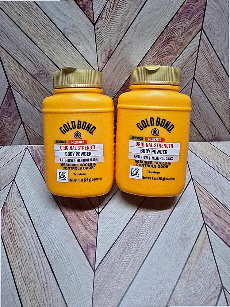 Gold Bond Body Powder Original Strength Talc Free 1oz Travel Size 2 pack Sealed