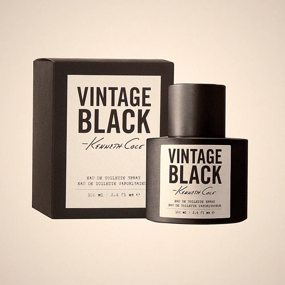 Kenneth Cole Vintage Black Eau de Toilette Spray Cologne for Men 3.4 Fl. Oz.