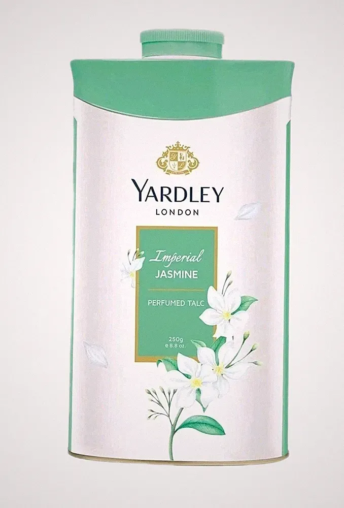 New Yardley London Perfumed Talc Jasmine (250 gm - 2 Pack Offer) Free Shipping
