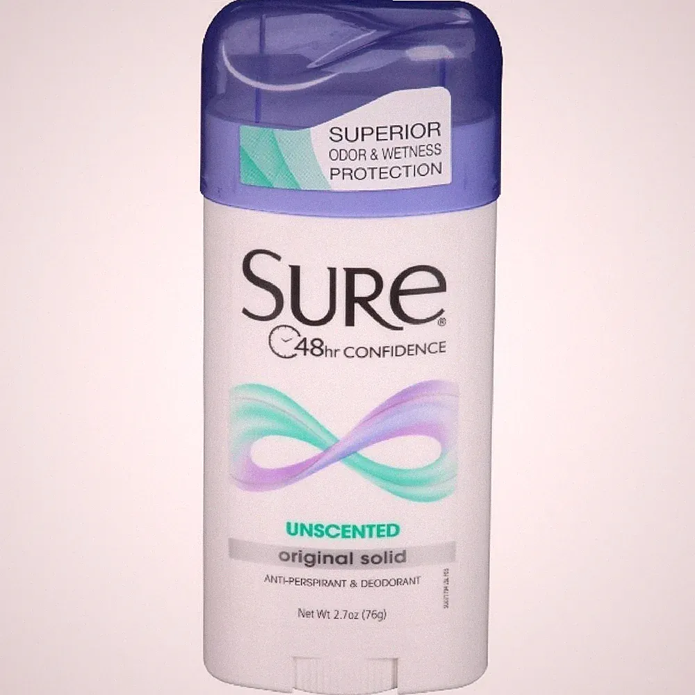 Sure Original Solid Unscented, Anti-Perspirant 2.7 Ounce (Pack of 12)