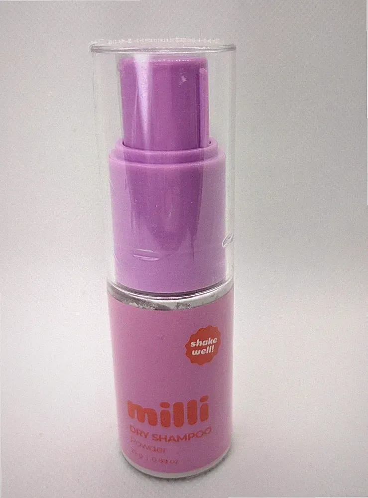 The Milli Method Dry Shampoo Powder Non-Aerosol Lemongrass Scent 0.88oz Travel